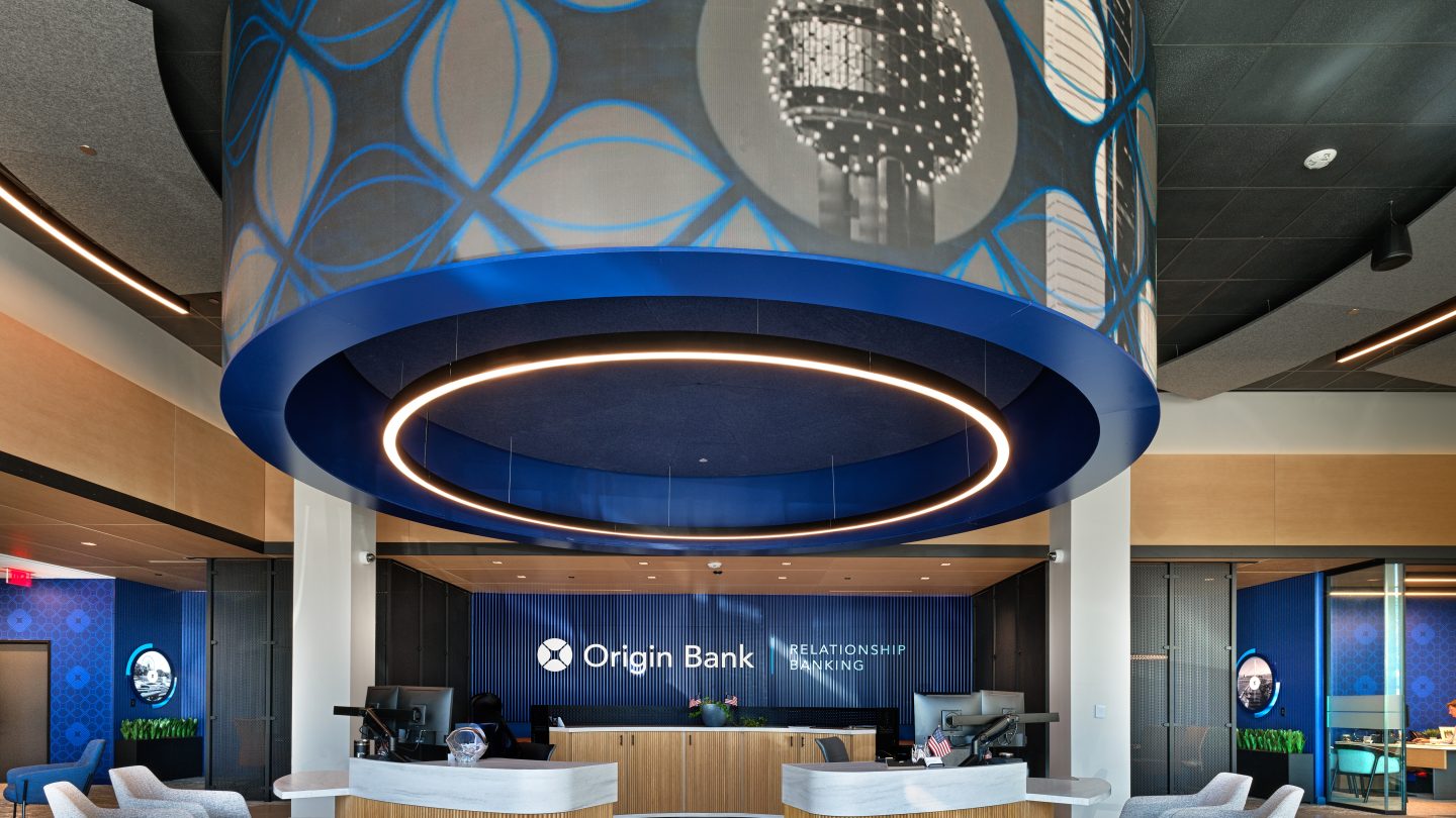 Origin Bank Halo Digital Signage Installation