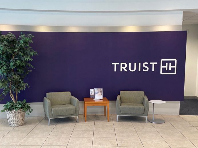 Truist branch lobby