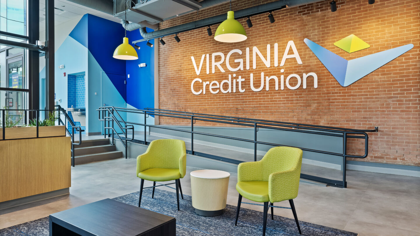 Virginia Credit Union lobby area