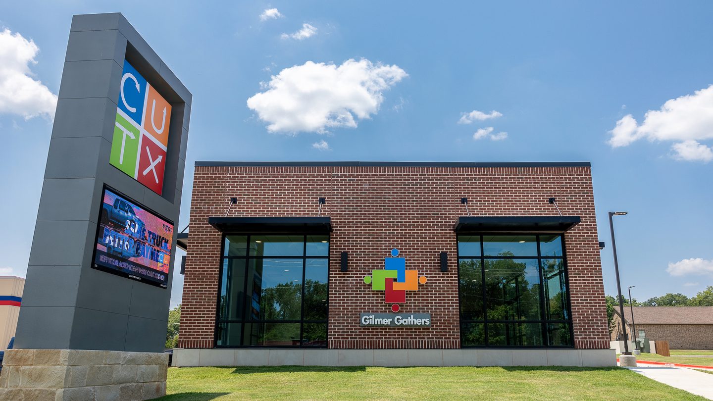 Credit Union of Texas Gilmer Gathers community space