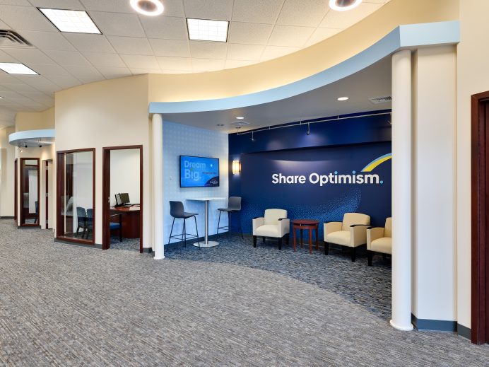 BrightBridge CU Branch Lobby Design