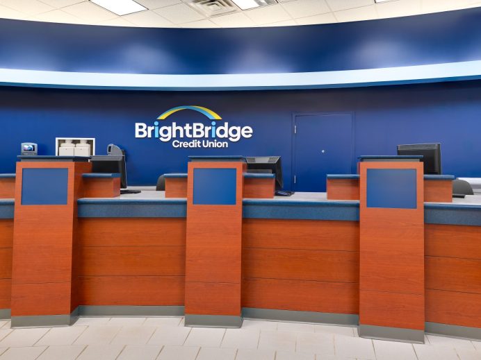 BrightBridge Credit Union teller line