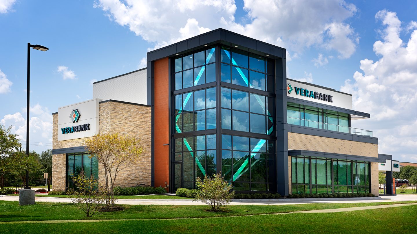VeraBank branch new construction exterior branch design