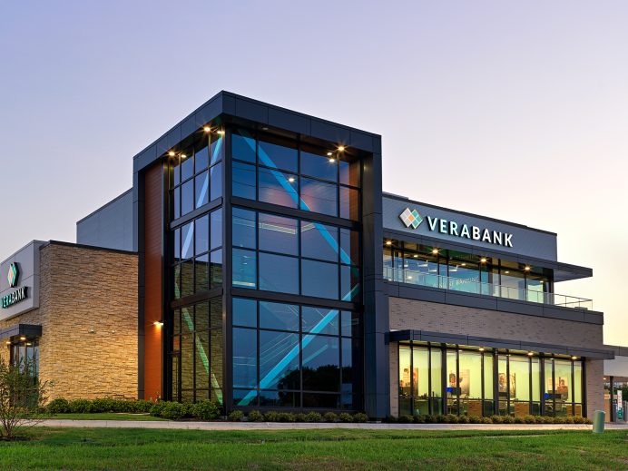 VeraBank branch construction and design in College Station TX