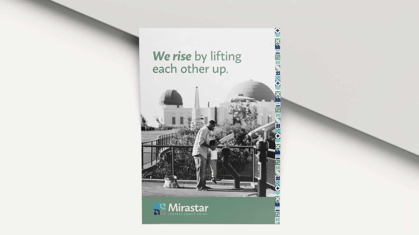Mirastar credit union ad design