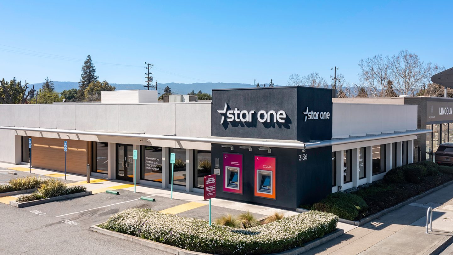 Star One Credit Union exterior branch design