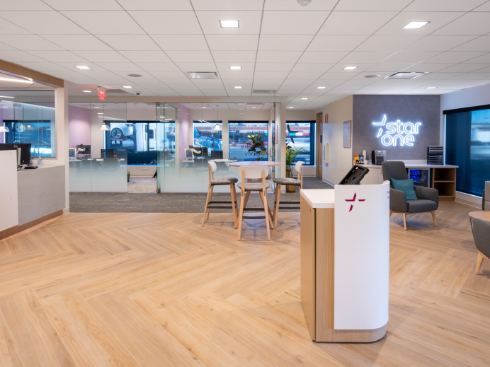 star one credit union lobby design