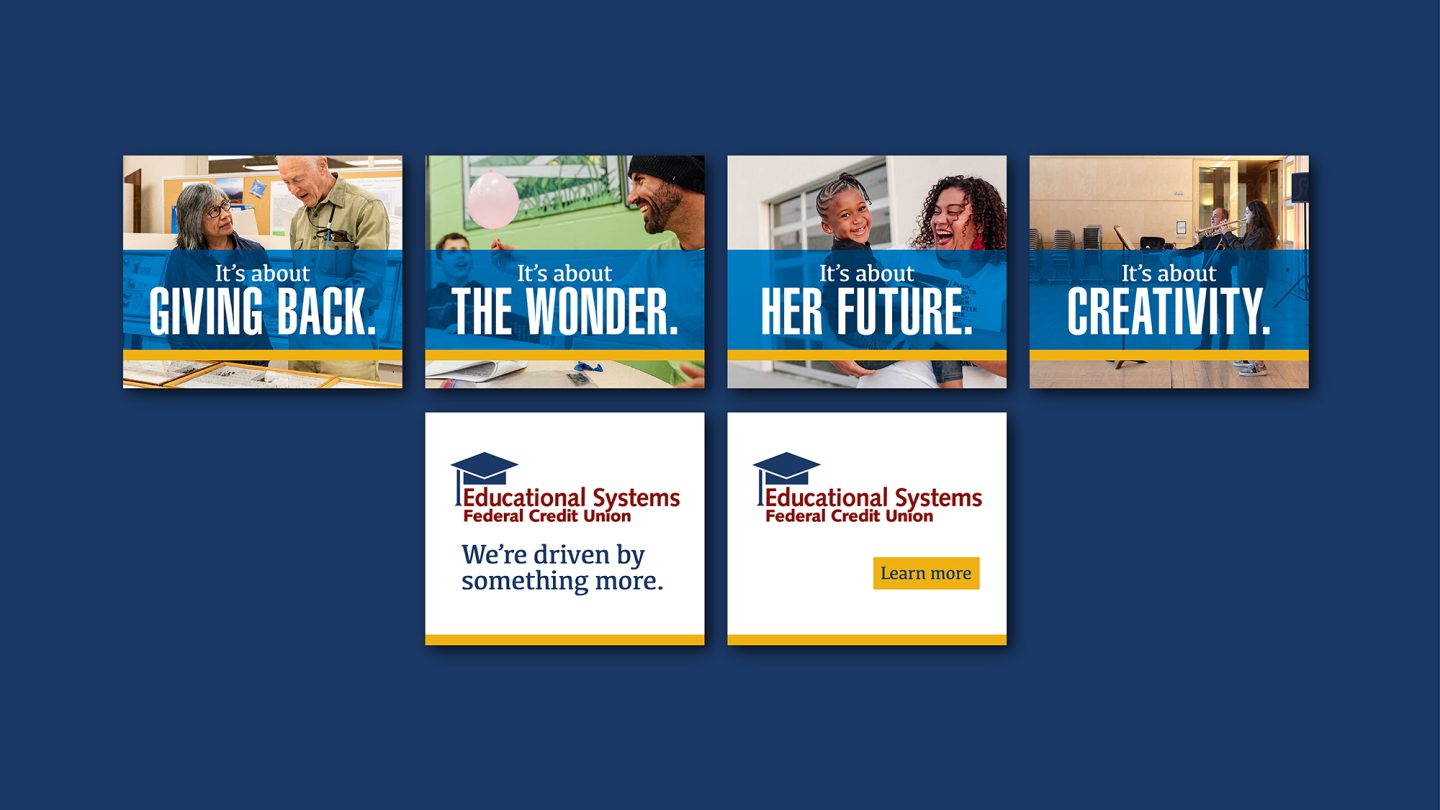 educational systems federal credit union marketing campaign ad series
