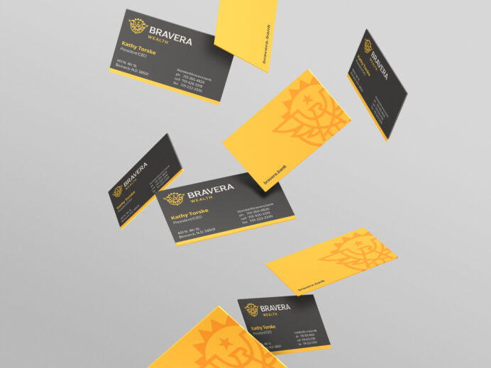 An image of Bravera debit cards
