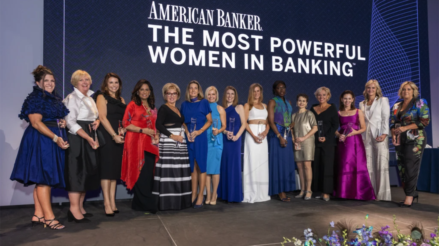 hoto courtesy of American Banker from the 2023 Most Powerful Women in Banking Gala. Photographer: Donna Alberco.