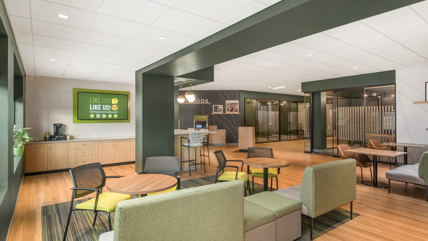 Empeople Credit Union design of Westbrook branch