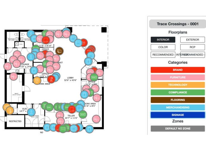 bank branch mapping with adrenaline asset management platform