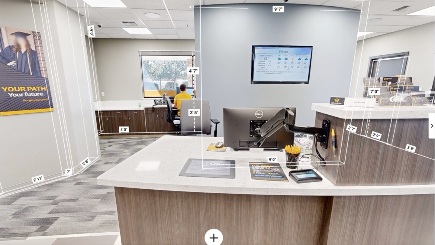Site survey of a bank branch using Adrenaline AMP