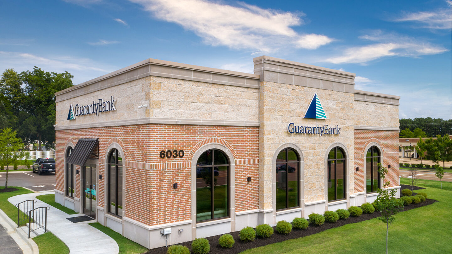 Guaranty Bank branch construction