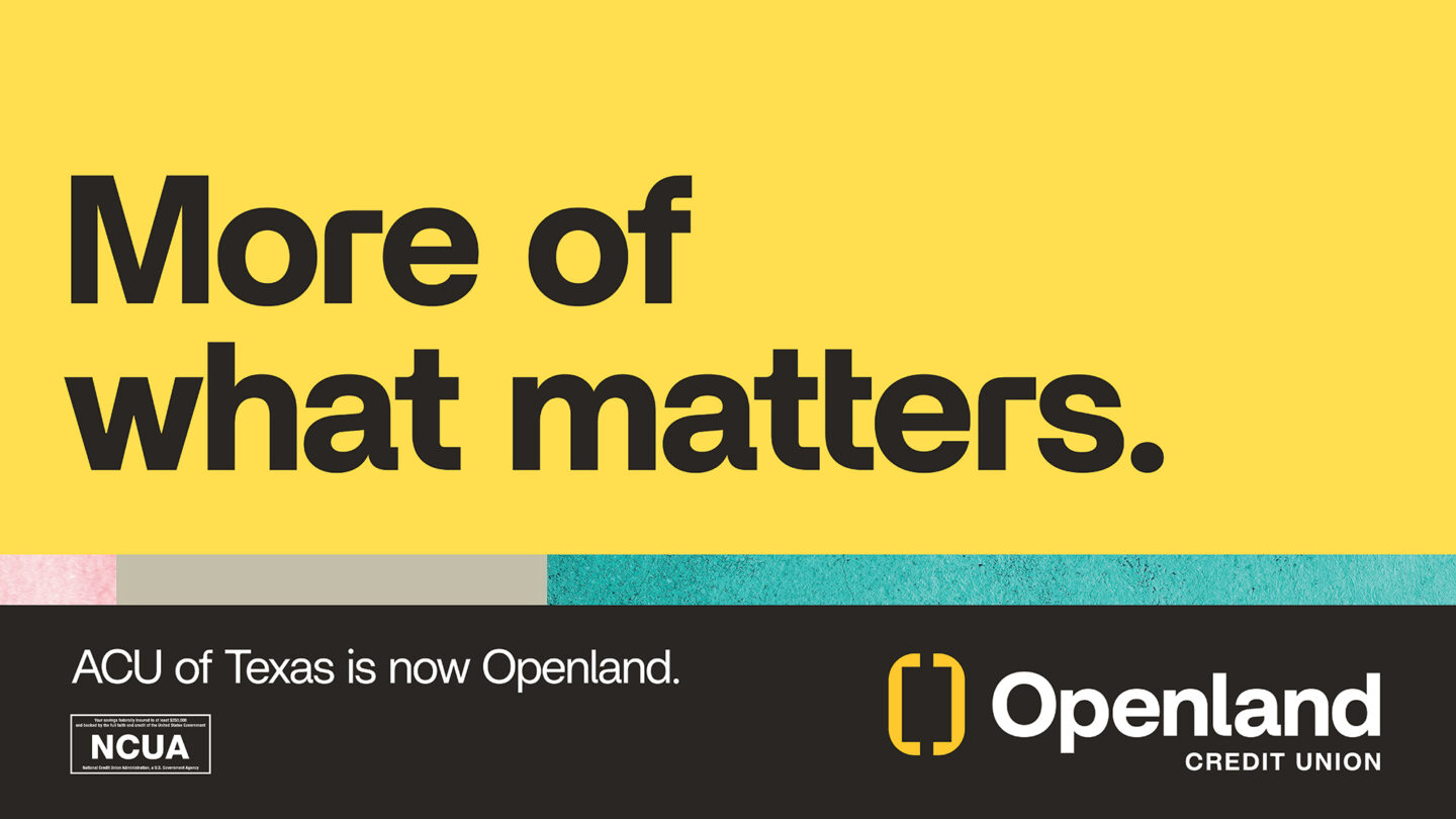 Openland Credit Union rebrand announcement